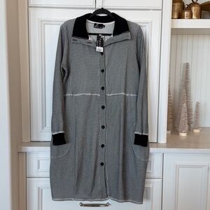 🖤 Fenini Textured Button Front Coat/Cardigan – Size Small – NWT